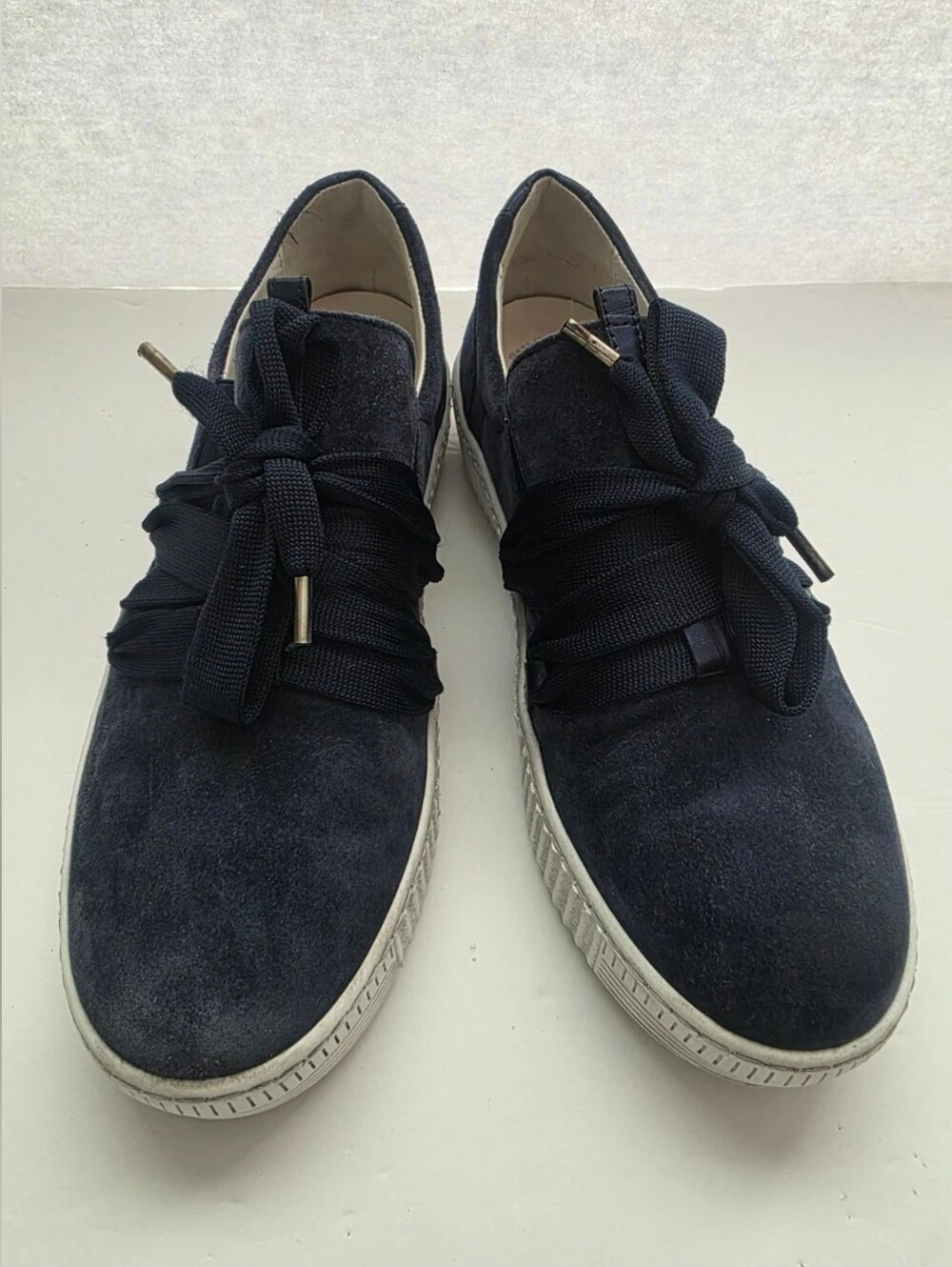 GABOR 43.333 Dreamvelour Casual Platform Sneakers Women's In Marine Blue Sz 7